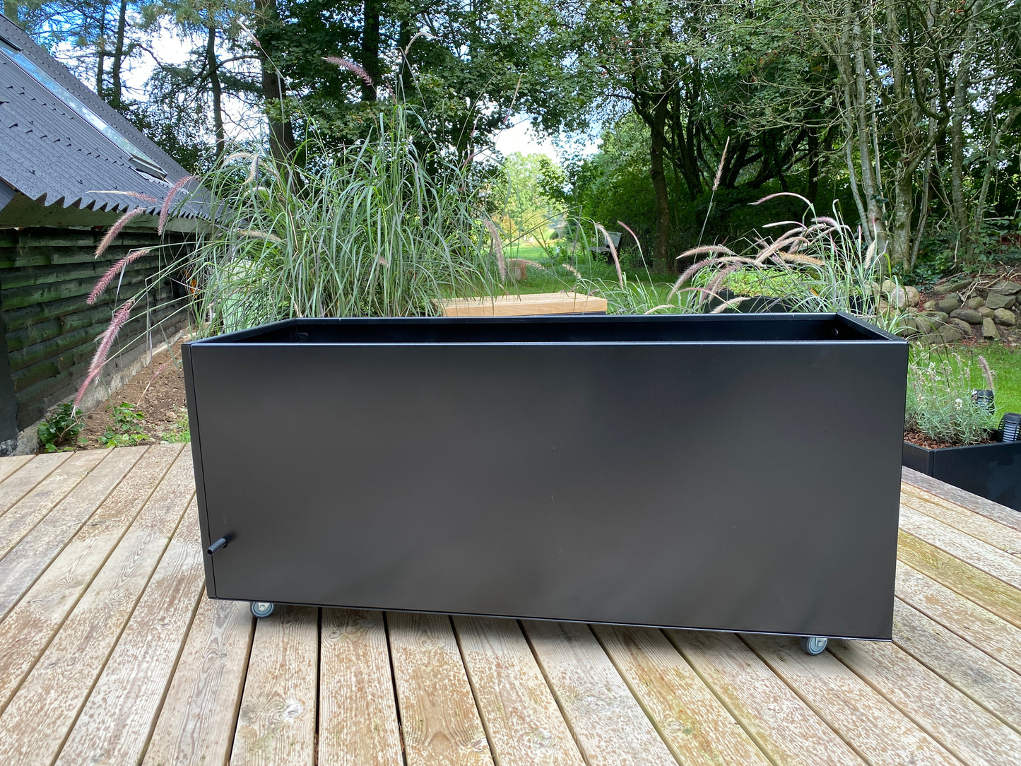 Plantekasse PRO Grafit sort B85xL85XH50cm på hjul