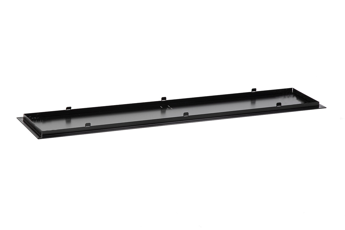 Bundplade sort aluminium 25x120cm