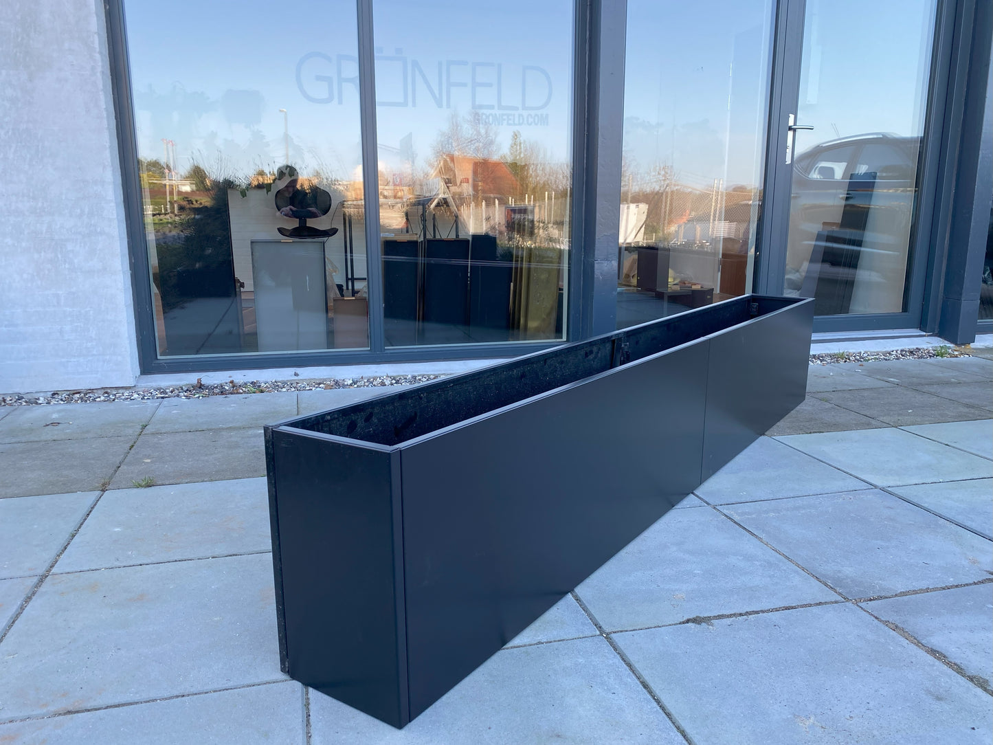 Sort højbed B25xL356xH40 uden bund