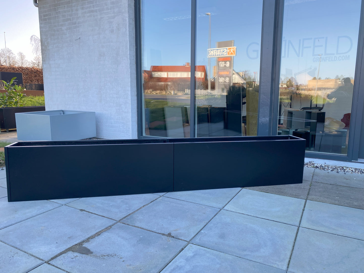 Sort højbed B25xL356xH40 uden bund