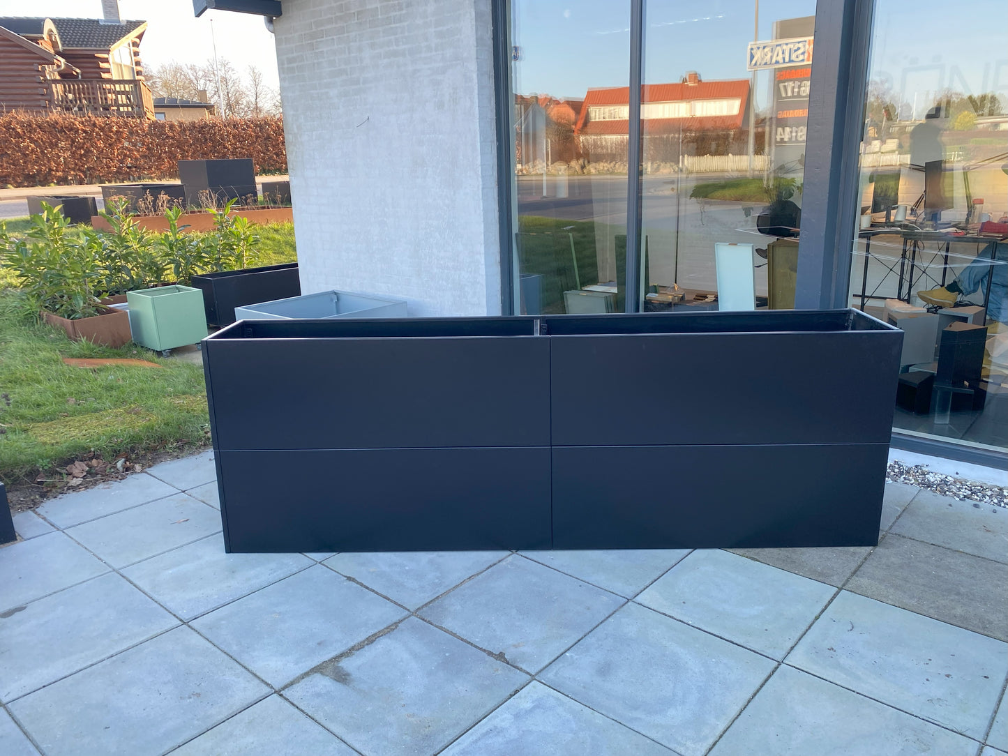 Raised bed Black W25xL238xH80 no base