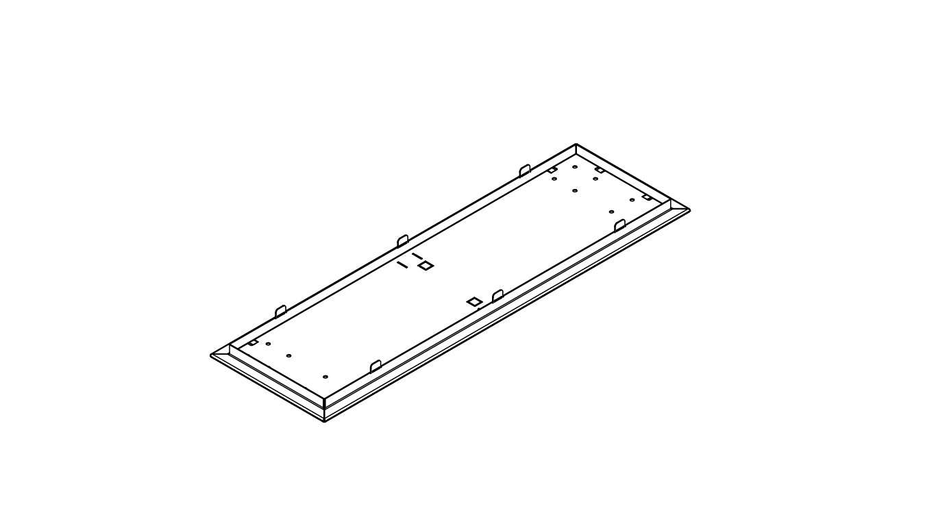 Bundplade råjern 25x80cm