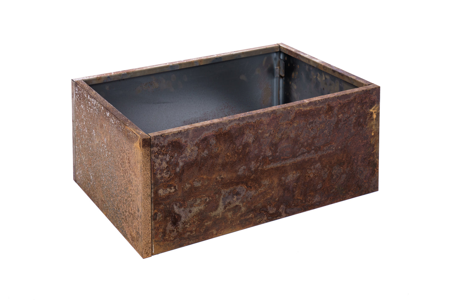 Raised bed raw iron(rust) W40xL60xH25 no base