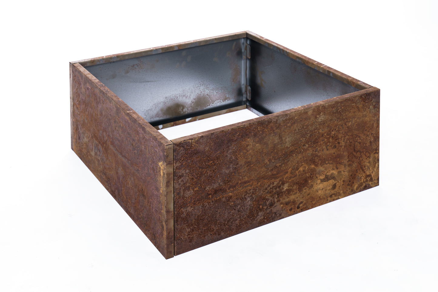 Raised bed raw iron(rust) W60xL60xH25 no base