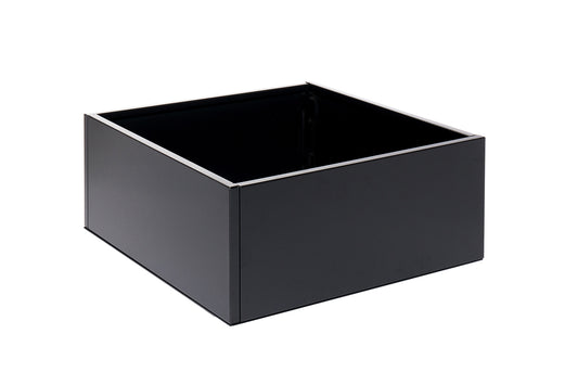 Sort højbed B60xL60xH25 med bund