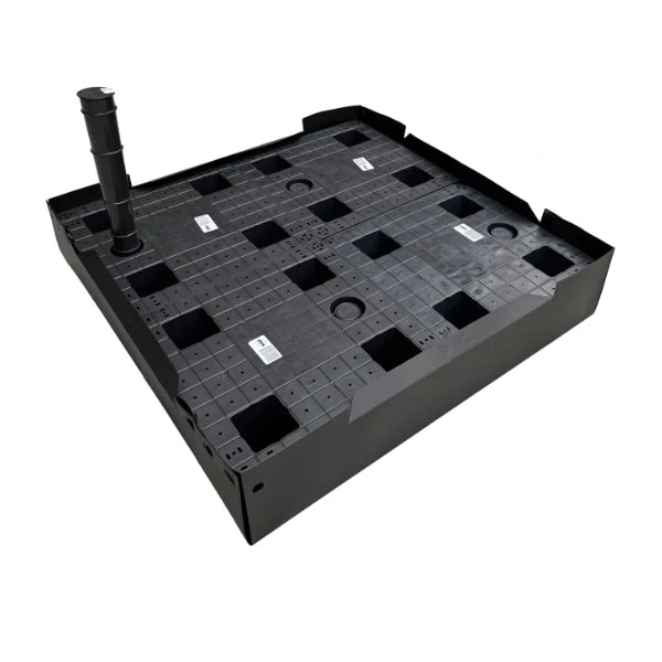 Plantekasse PRO Grafit sort B85xL85XH50cm uden bund - med selvvandingskit