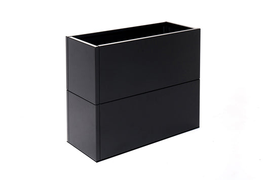Sort højbed B25xL80xH80 med bund