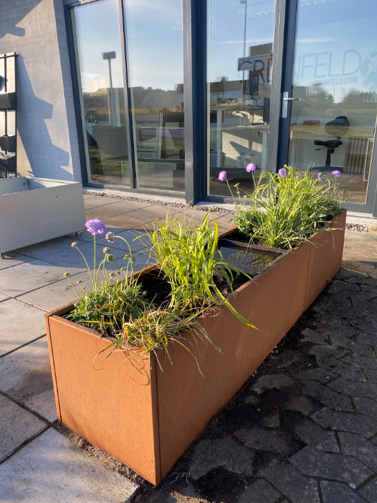 Corten højbed B40xL60xH40 med bund