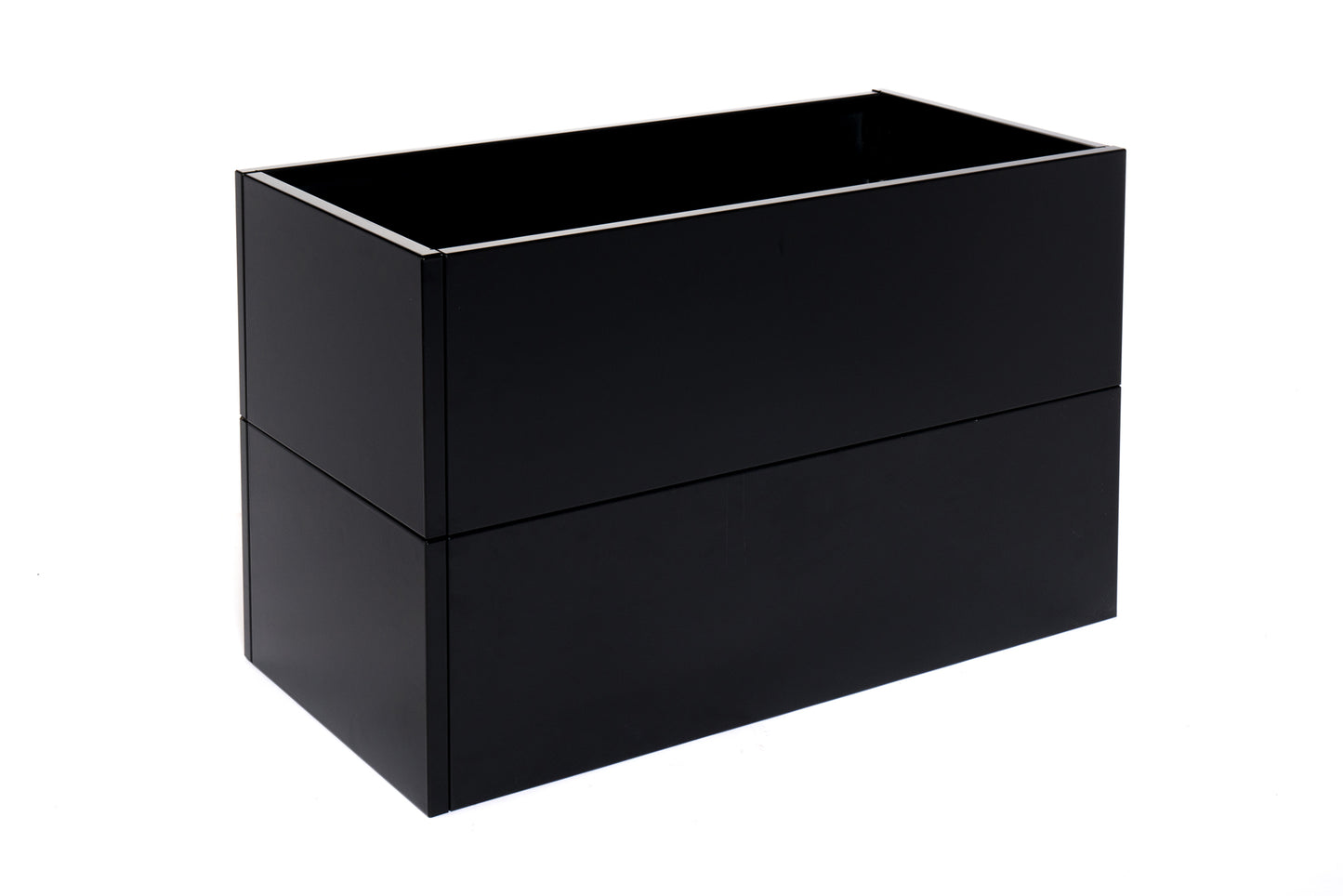 Sort højbed B40xL80xH80 uden bund