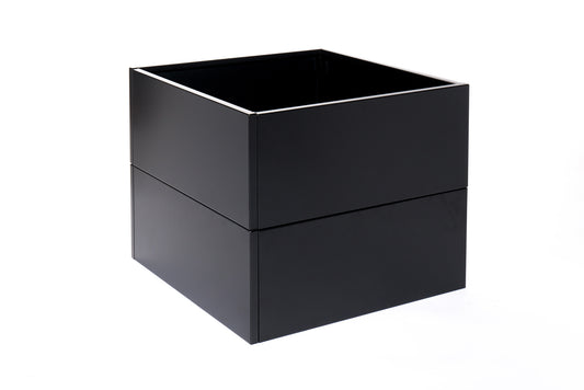 Sort højbed B60xL60xH80 uden bund