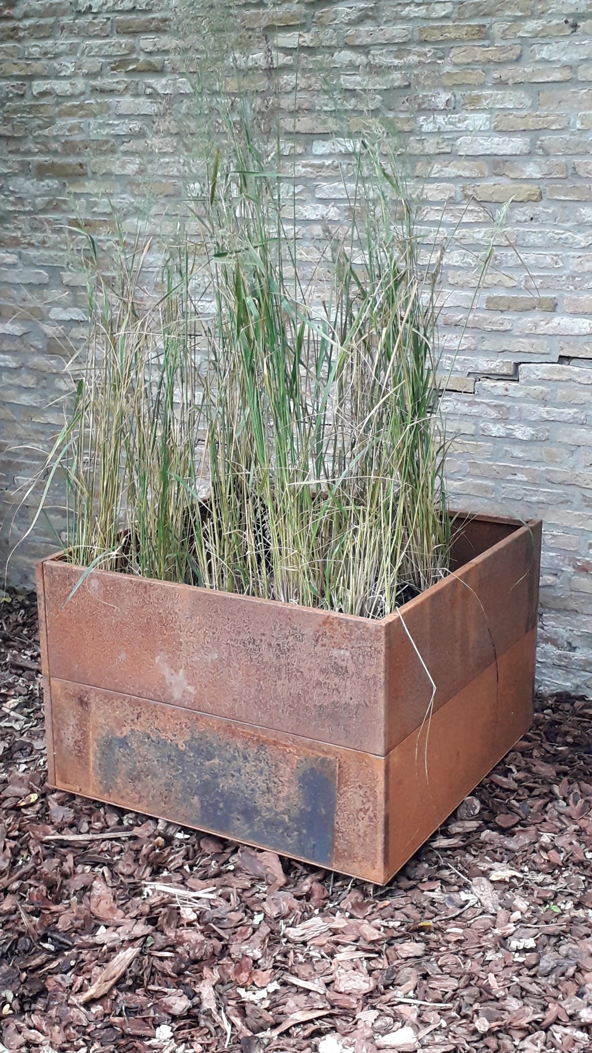 Raised bed raw iron(rust) W80xL120xH50 no base