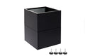 Planter Black W40xL40xH80 on legs