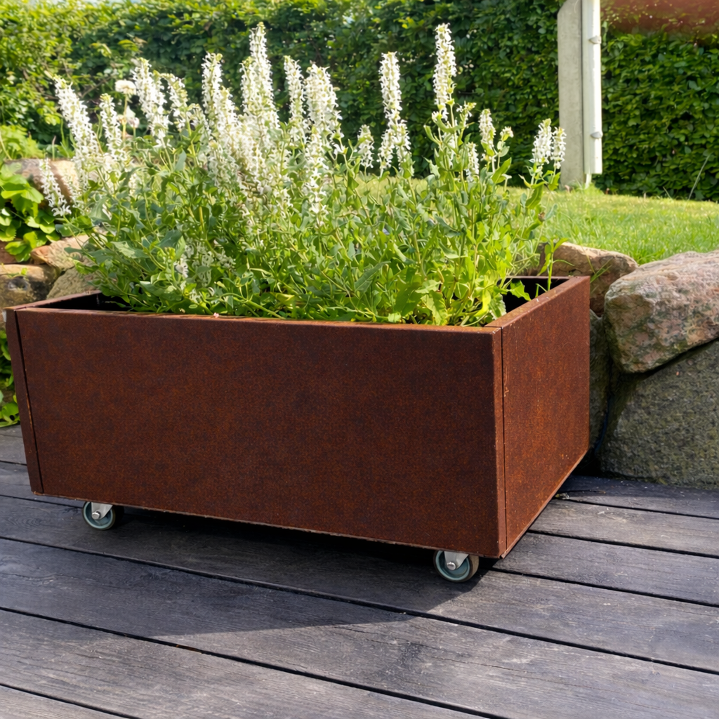 Planter Classic 40x40 H25cm On Wheels/Legs