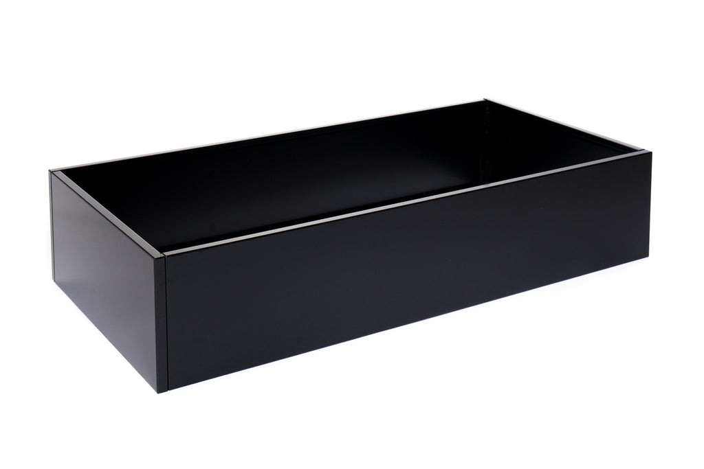 Zwart plantenbakken B60xL120xH25 zonder bodem