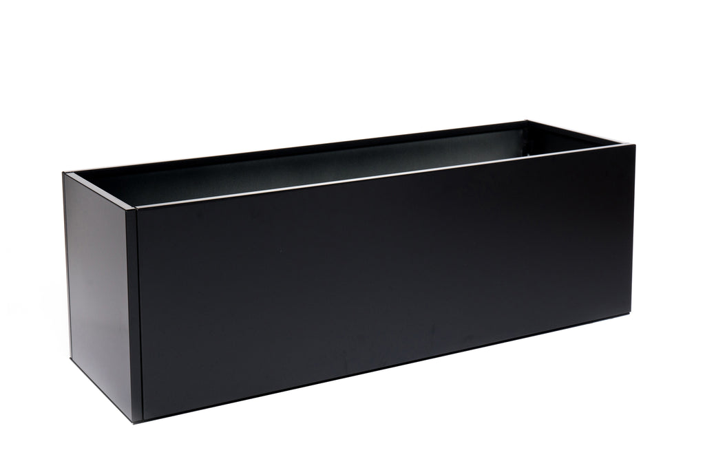 Raised bed Black W40xL120xH40 with base