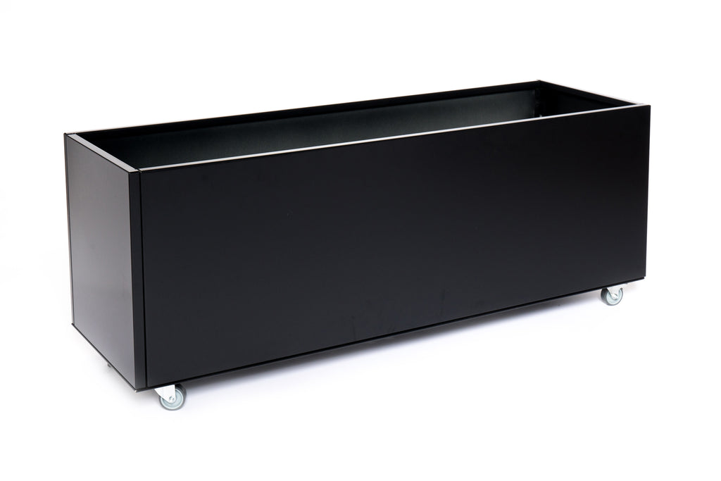 Planter PRO Graphite Black W45xL125xH50 on wheels