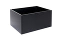 Zwart plantenbakken B60xL80xH40 zonder bodem