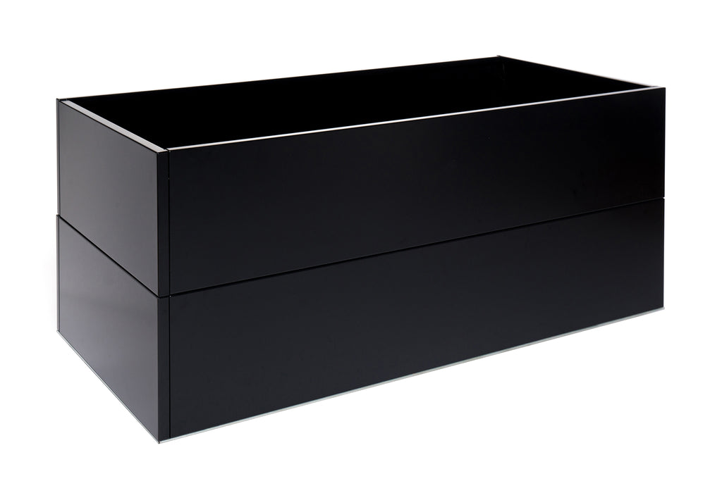 Raised bed Black W60xL120xH50 with base