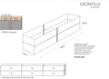 Raised bed Black W60xL356xH80 no base