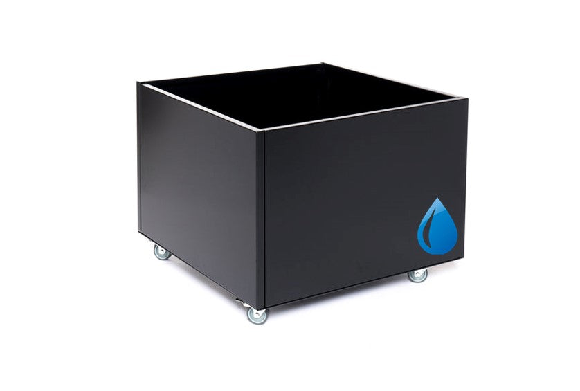 Planter PRO Graphite Black W85xL85xH50 on Wheels - Including waterkit