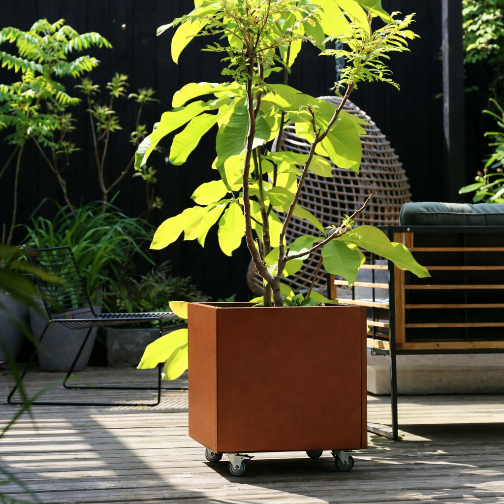 Planter Classic 60x60 H40cm On Wheels/Legs