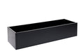 Raised bed Black W40xL120xH25 with base