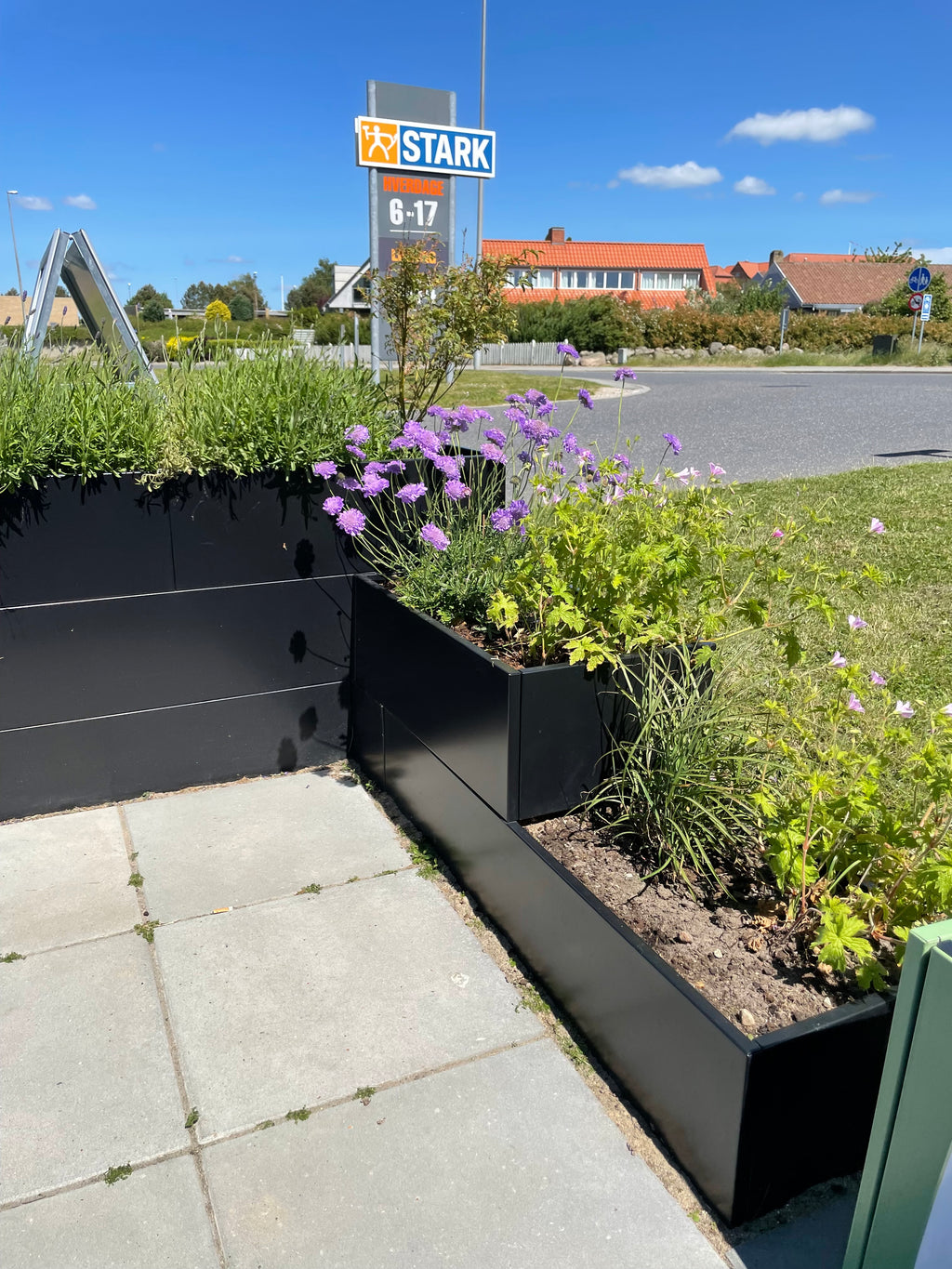 Raised bed Black W25xL356xH50 no base