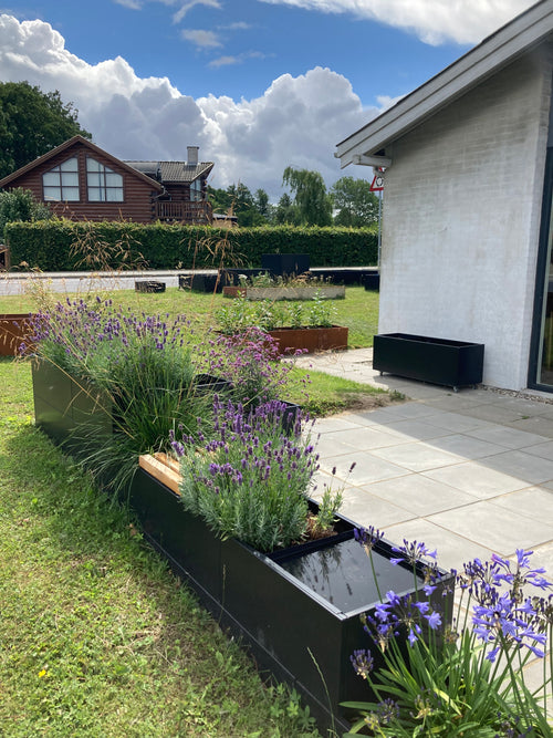 L-shape Black W40xL238-198xH40 no base