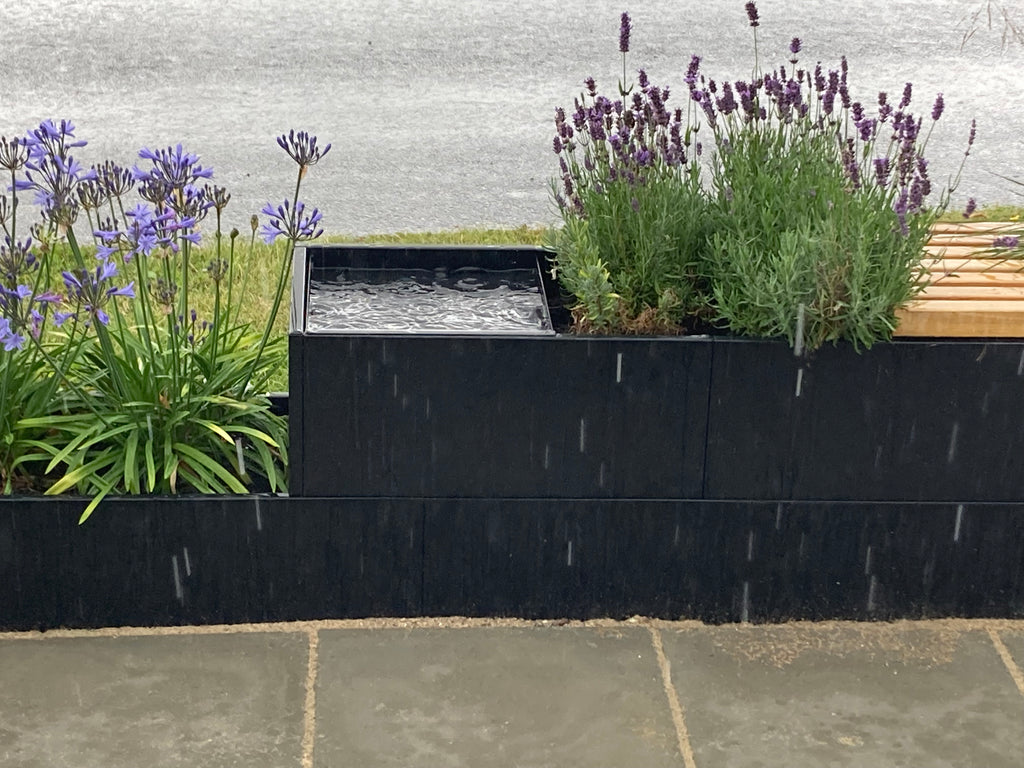 Raised bed Black W25xL238xH50 no base