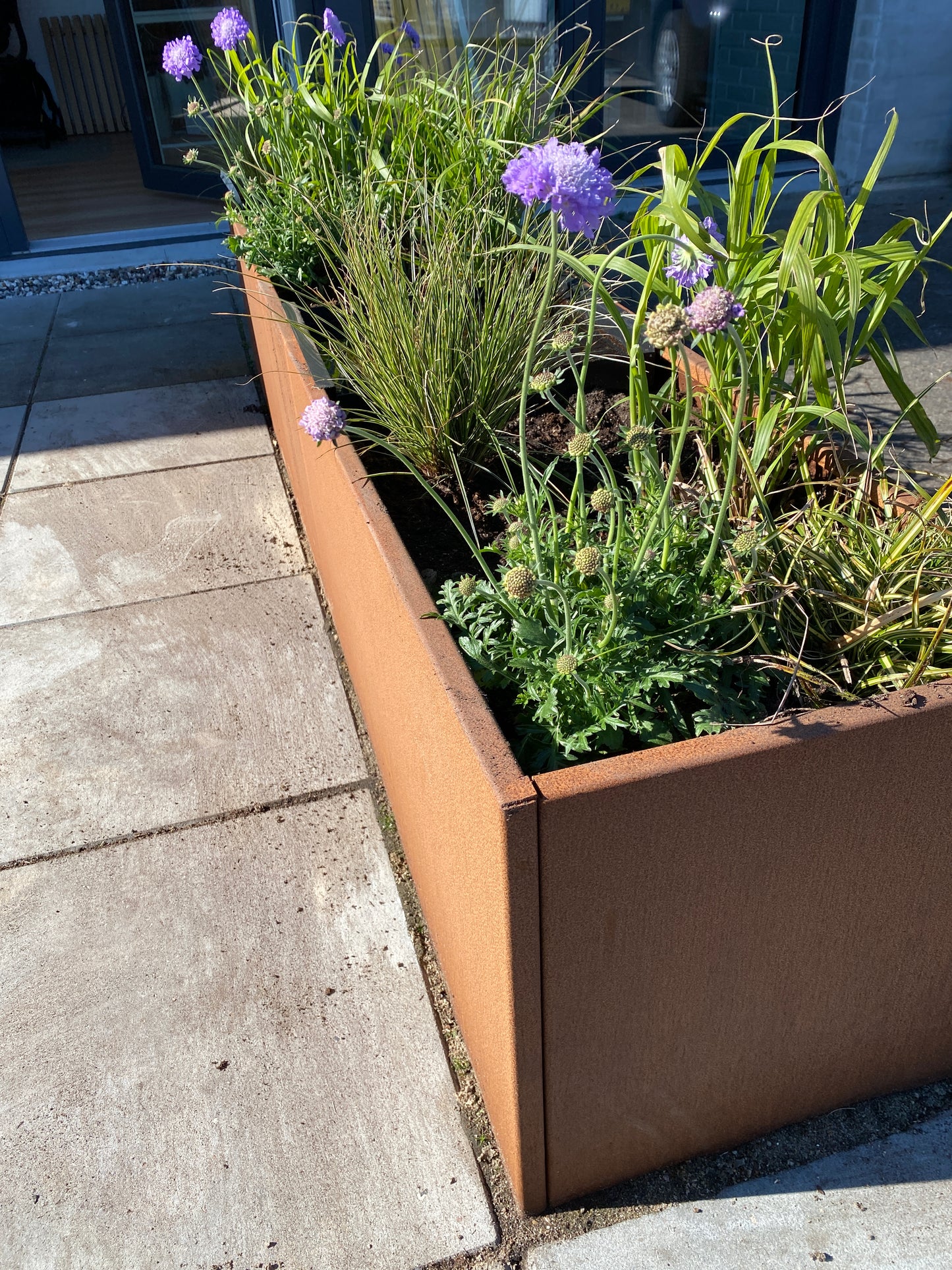 Raised bed Corten steel(rust) W40xL40xH80 with base