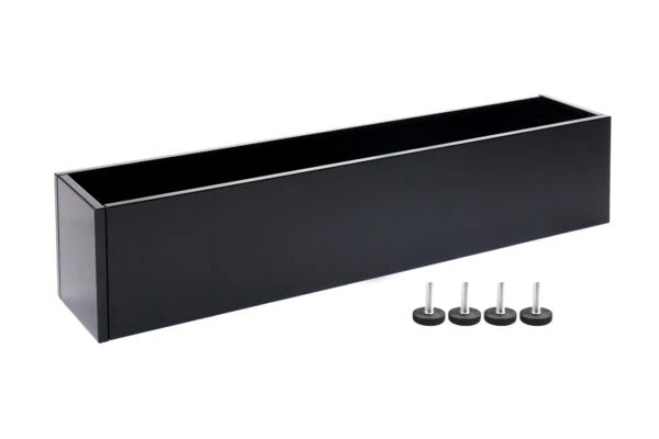 Planter with wheels / legs | Aluminium | 25x120x25 cm
