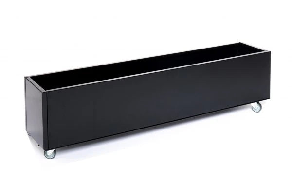 Planter with wheels / legs | Aluminium | 25x120x25 cm