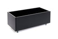 Planter with wheels | Black aluminium | 40x80x25 cm