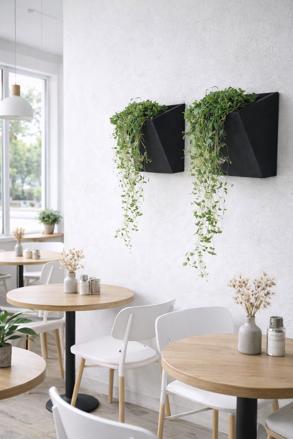GRO50 Wall-planter black - Indoor version