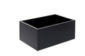 Raised bed Black W40xL60xH25 with base