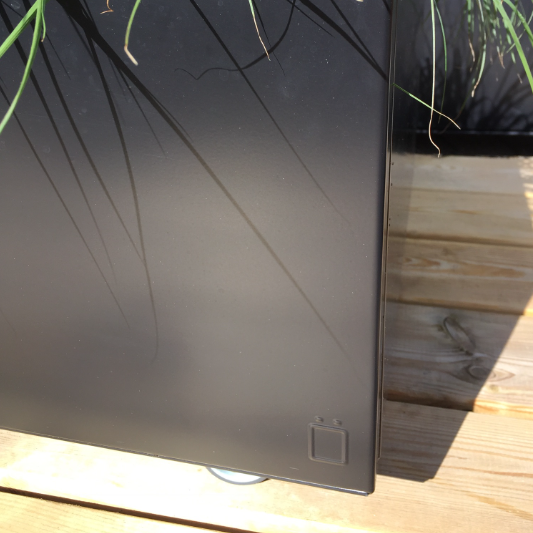 Sort plantekasse W40xL80xH25 på hjul