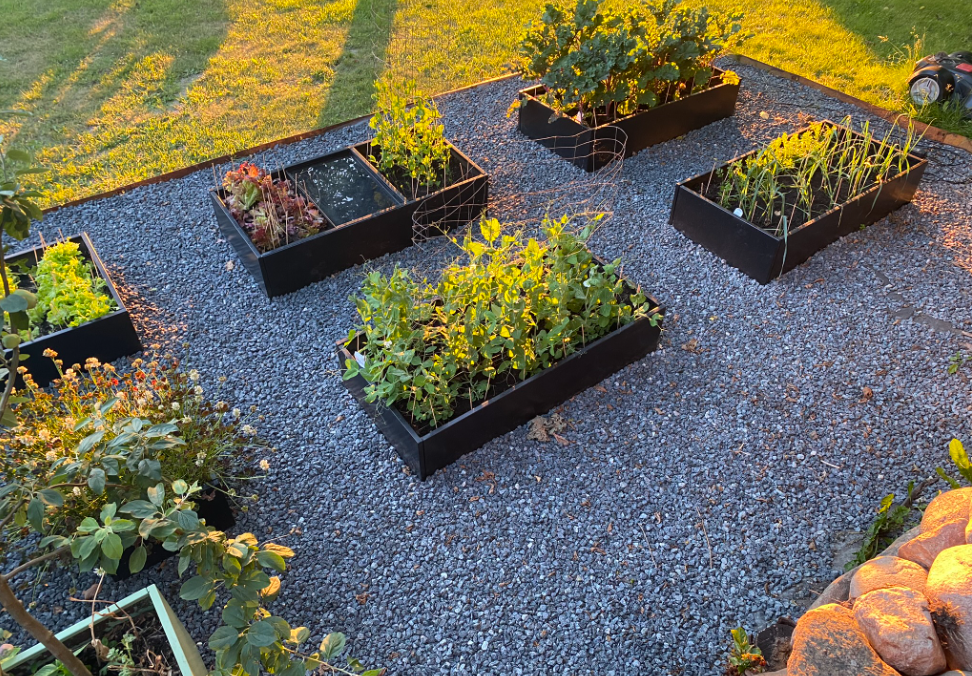 Raised bed Black W40xL120xH50 no base