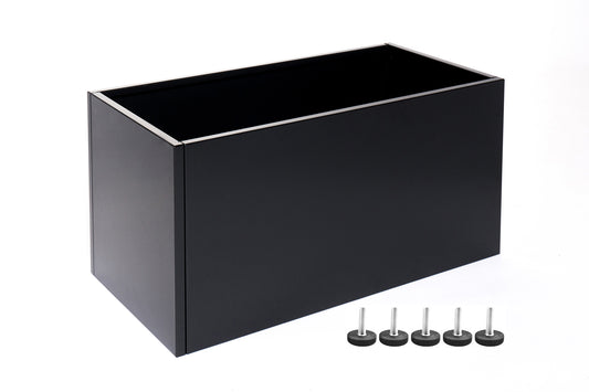 Planter Black W50xL90xH31 with legs (f. self watering unit)