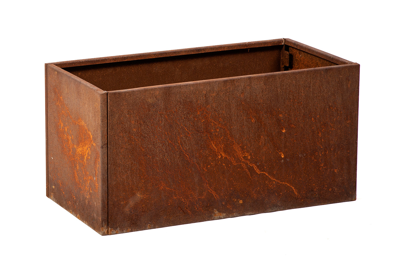 Planter Corten steel W40xL80xH40 on wheels