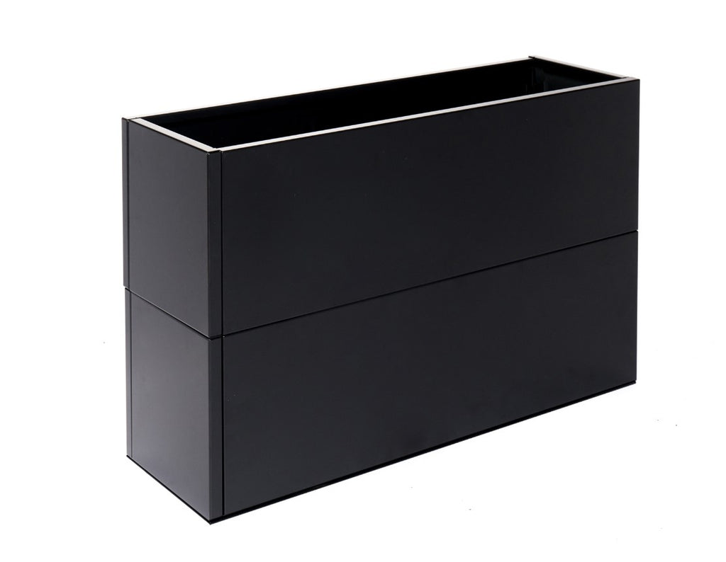 Raised bed Black W25xL80xH50 with base