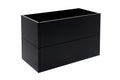 Tall Planter without base | Black aluminium | 40x80x80 cm