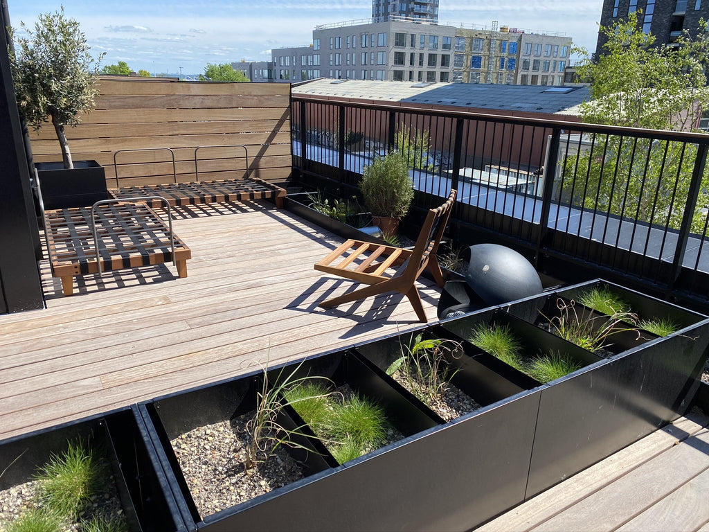 Raised bed Black W25xL356xH80 no base