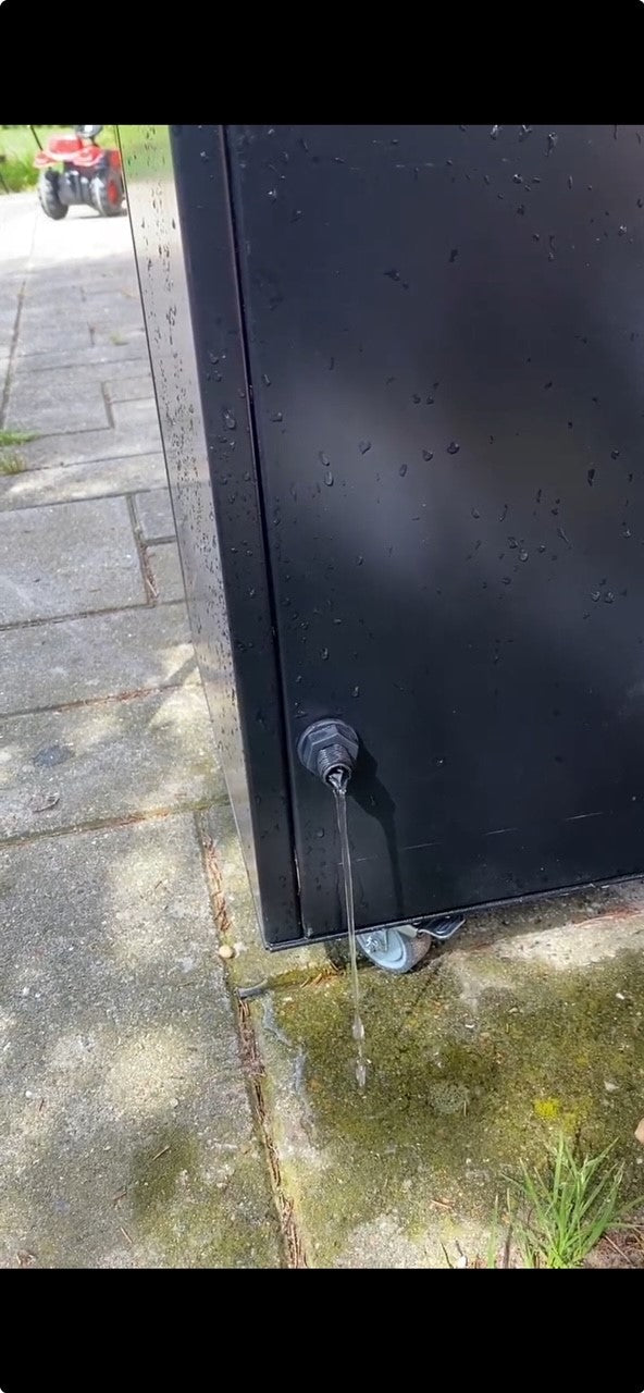 2pk. PRO Grafit Sort 85cm - Højde 50cm (m/afløb)